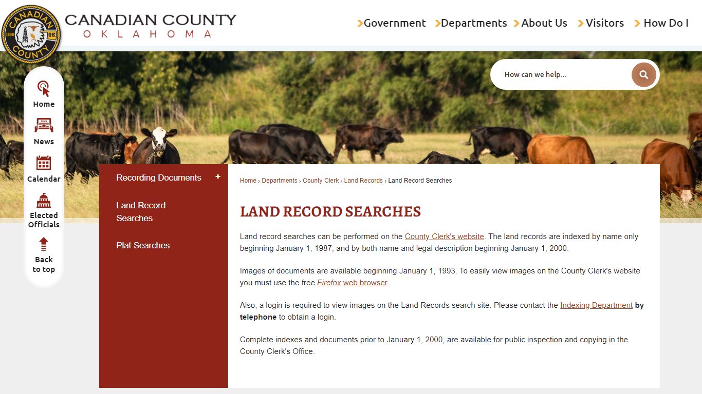 Land Record Searches | Canadian County, OK - Official Website